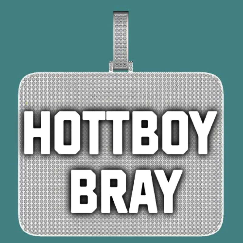 CUSTOM LETTER NECKLACE 3D BIG SQUARE sold by The GUU Shop