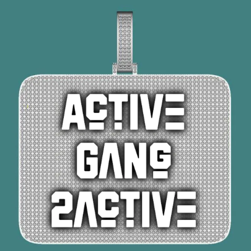 CUSTOM LETTER NECKLACE 3D BIG SQUARE made by The GUU Shop