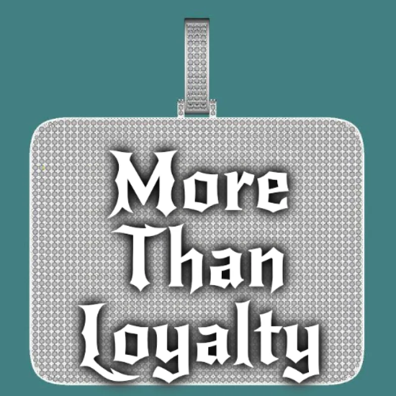 CUSTOM LETTER NECKLACE 3D BIG SQUARE sold by The GUU Shop