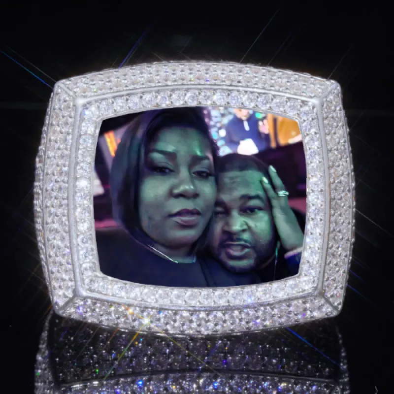 3D CUSTOM PICTURE ICED RING sold by The GUU Shop