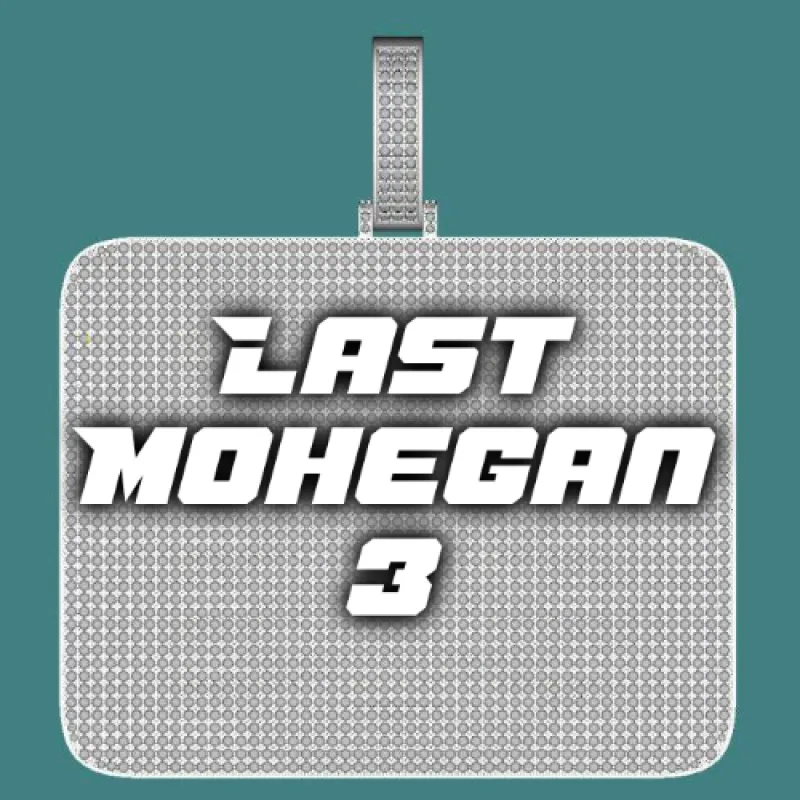 CUSTOM LETTER NECKLACE 3D BIG SQUARE sold by The GUU Shop