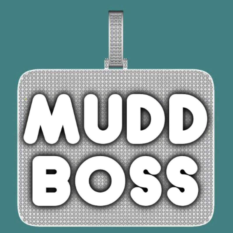 CUSTOM LETTER NECKLACE 3D BIG SQUARE sold by The GUU Shop