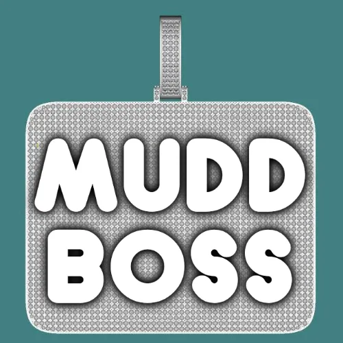 CUSTOM LETTER NECKLACE 3D BIG SQUARE sold by The GUU Shop