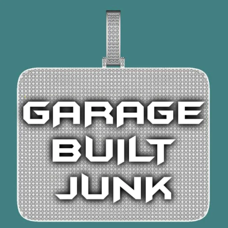 CUSTOM LETTER NECKLACE 3D BIG SQUARE sold by The GUU Shop