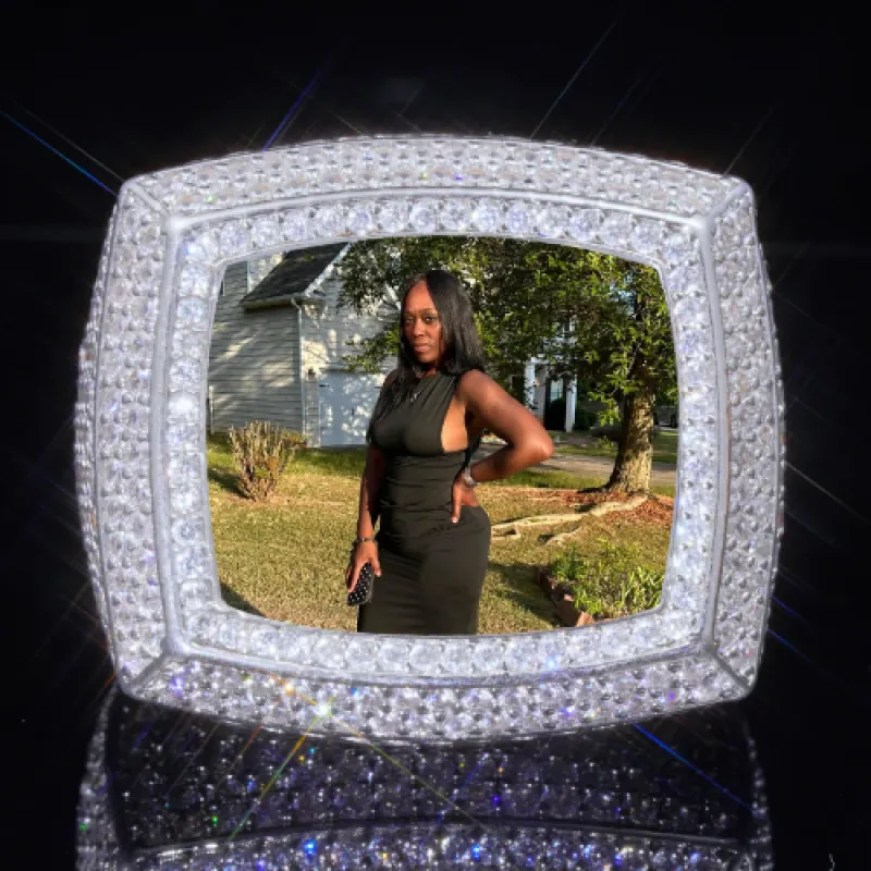 3D CUSTOM PICTURE ICED RING sold by The GUU Shop