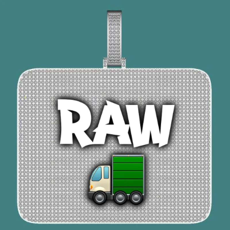 CUSTOM LETTER NECKLACE 3D BIG SQUARE sold by The GUU Shop