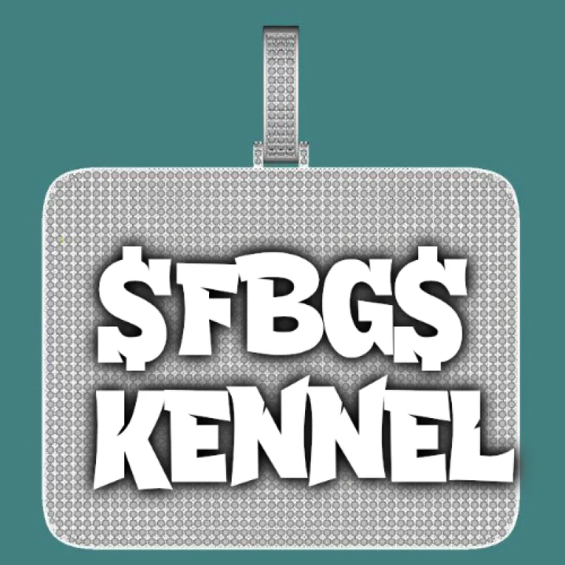 CUSTOM LETTER NECKLACE 3D BIG SQUARE sold by The GUU Shop