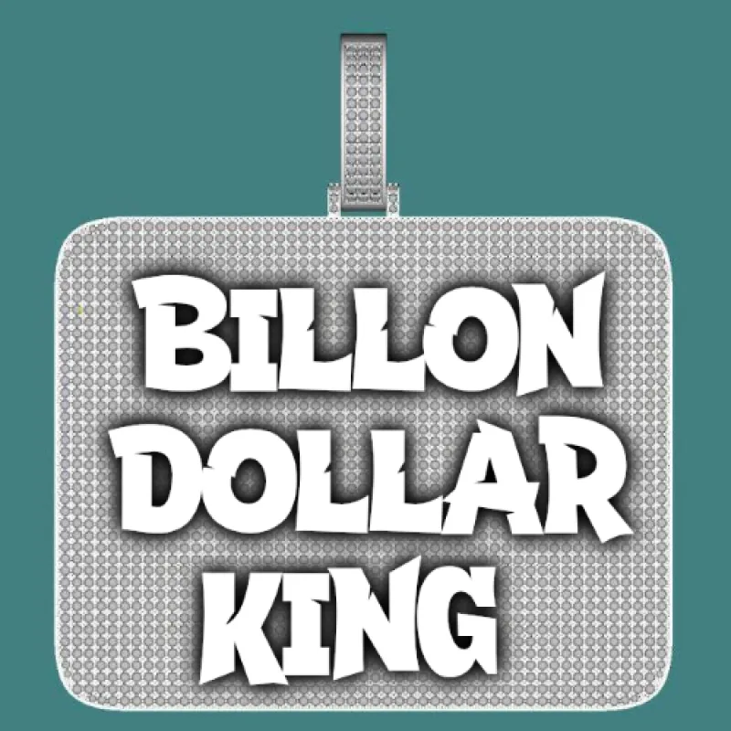 CUSTOM LETTER NECKLACE 3D BIG SQUARE sold by The GUU Shop