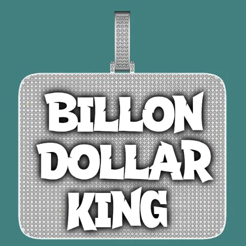 CUSTOM LETTER NECKLACE 3D BIG SQUARE sold by The GUU Shop