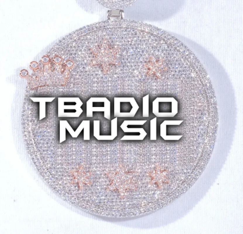 CUSTOM LETTER NECKLACE 3D BIG CROWN DISC sold by The GUU Shop