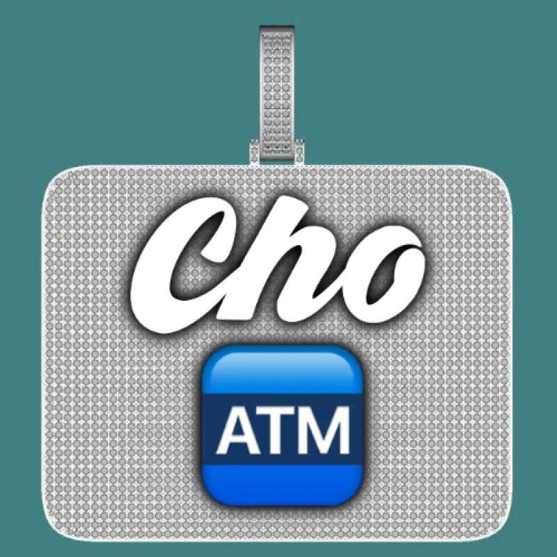 CUSTOM LETTER NECKLACE 3D BIG SQUARE sold by The GUU Shop