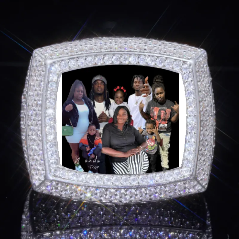 3D CUSTOM PICTURE ICED RING sold by The GUU Shop