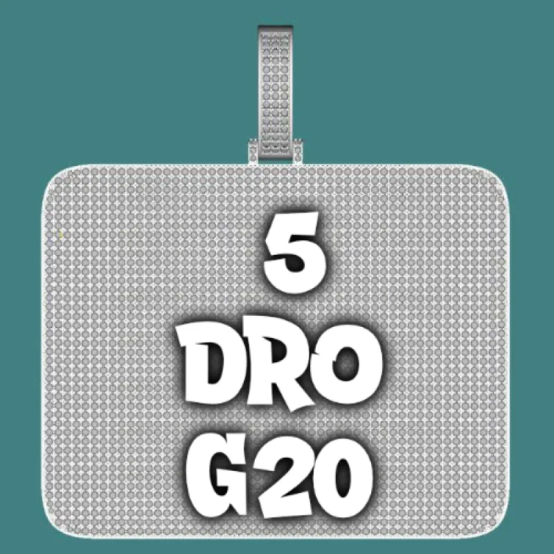 CUSTOM LETTER NECKLACE 3D BIG SQUARE sold by The GUU Shop