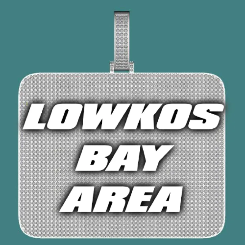 CUSTOM LETTER NECKLACE 3D BIG SQUARE sold by The GUU Shop