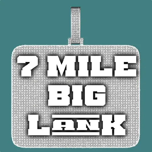 CUSTOM LETTER NECKLACE 3D BIG SQUARE sold by The GUU Shop