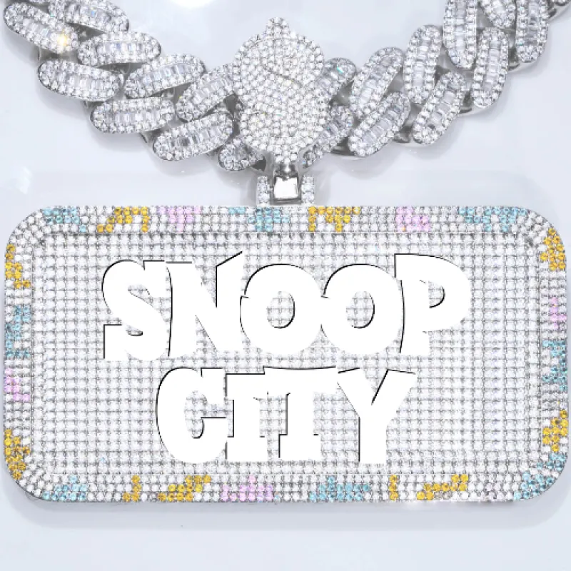 CUSTOM LETTER NECKLACE 3D COLORFUL SQUARE sold by The GUU Shop