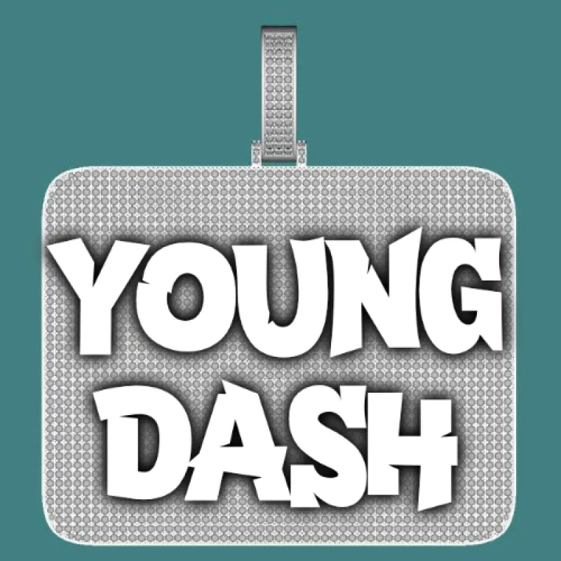 CUSTOM LETTER NECKLACE 3D BIG SQUARE sold by The GUU Shop