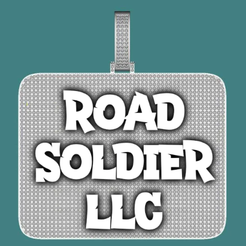 CUSTOM LETTER NECKLACE 3D BIG SQUARE sold by The GUU Shop