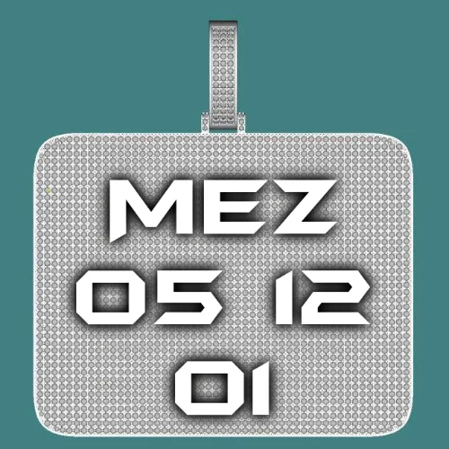 CUSTOM LETTER NECKLACE 3D BIG SQUARE sold by The GUU Shop