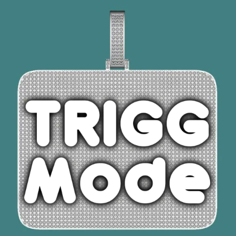 CUSTOM LETTER NECKLACE 3D BIG SQUARE sold by The GUU Shop