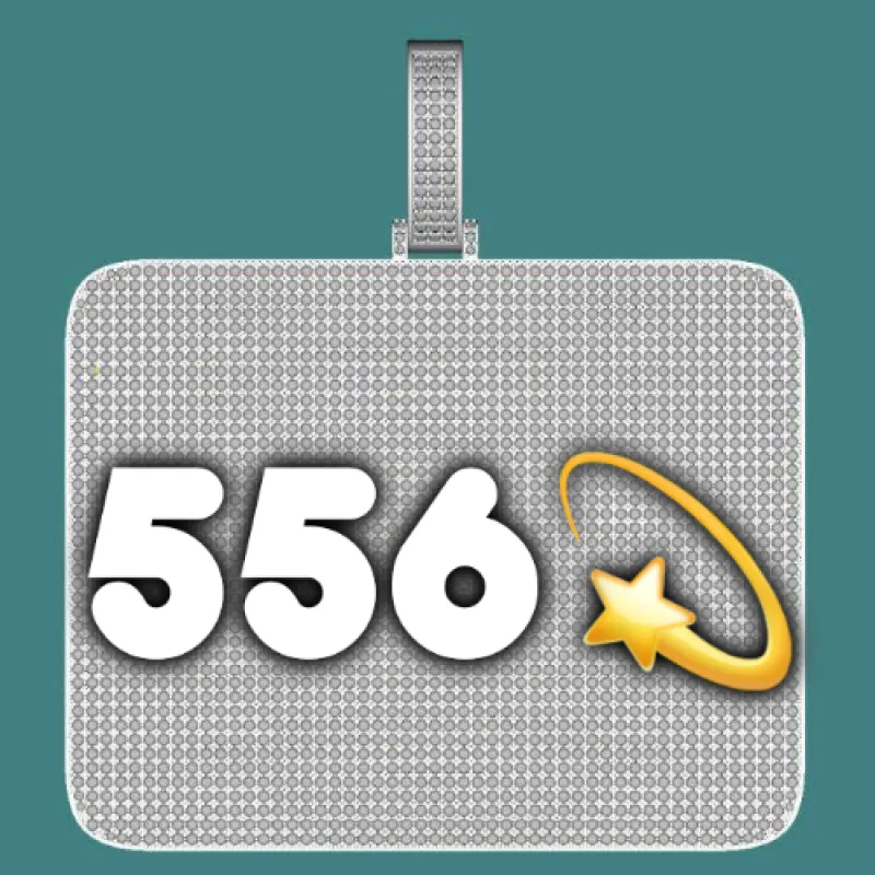 CUSTOM LETTER NECKLACE 3D BIG SQUARE sold by The GUU Shop