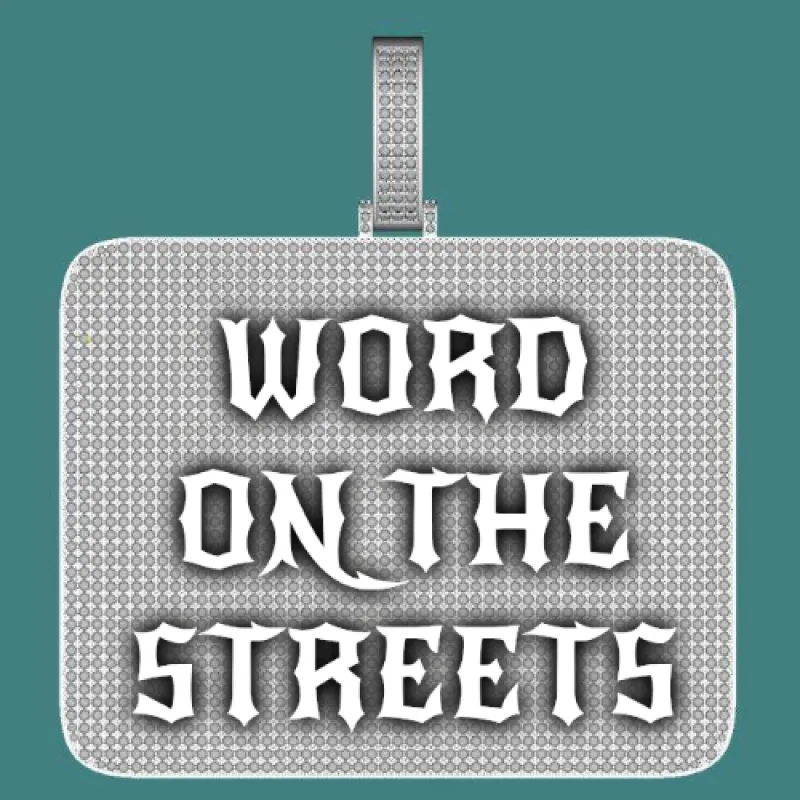 CUSTOM LETTER NECKLACE 3D BIG SQUARE sold by The GUU Shop