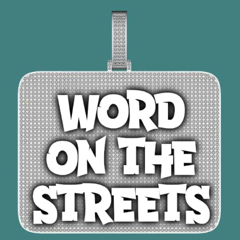 CUSTOM LETTER NECKLACE 3D BIG SQUARE sold by The GUU Shop