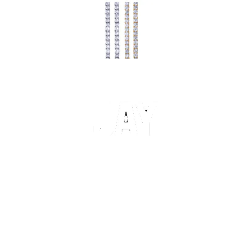 Custom Letters Baguette Two Layer Necklace sold by The GUU Shop