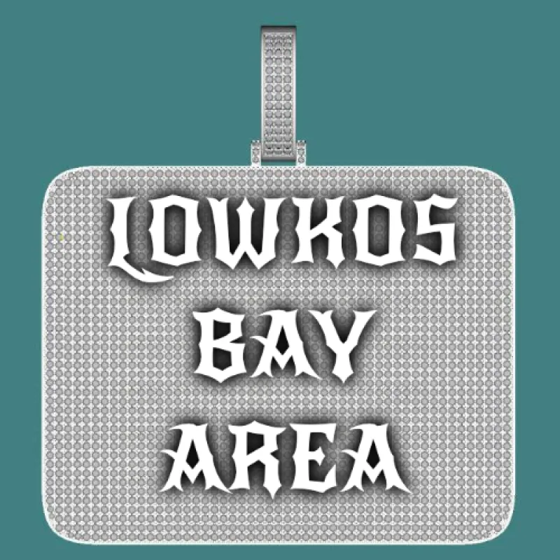 CUSTOM LETTER NECKLACE 3D BIG SQUARE sold by The GUU Shop