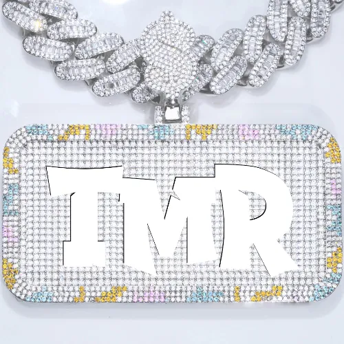 CUSTOM LETTER NECKLACE 3D COLORFUL SQUARE sold by The GUU Shop