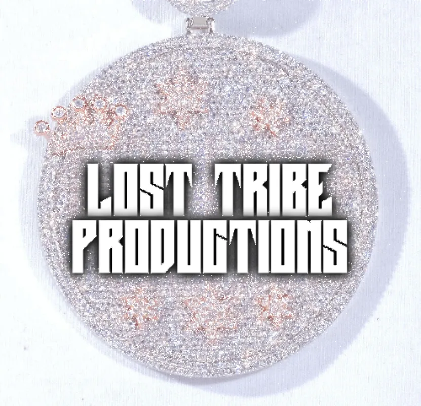 CUSTOM LETTER NECKLACE 3D BIG CROWN DISC sold by The GUU Shop