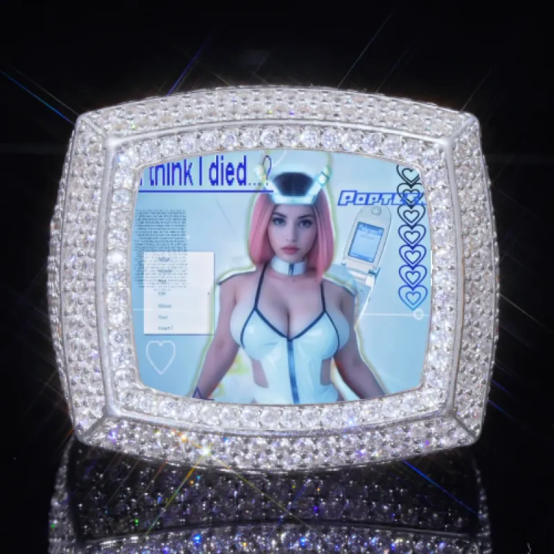 3D CUSTOM PICTURE ICED RING sold by The GUU Shop