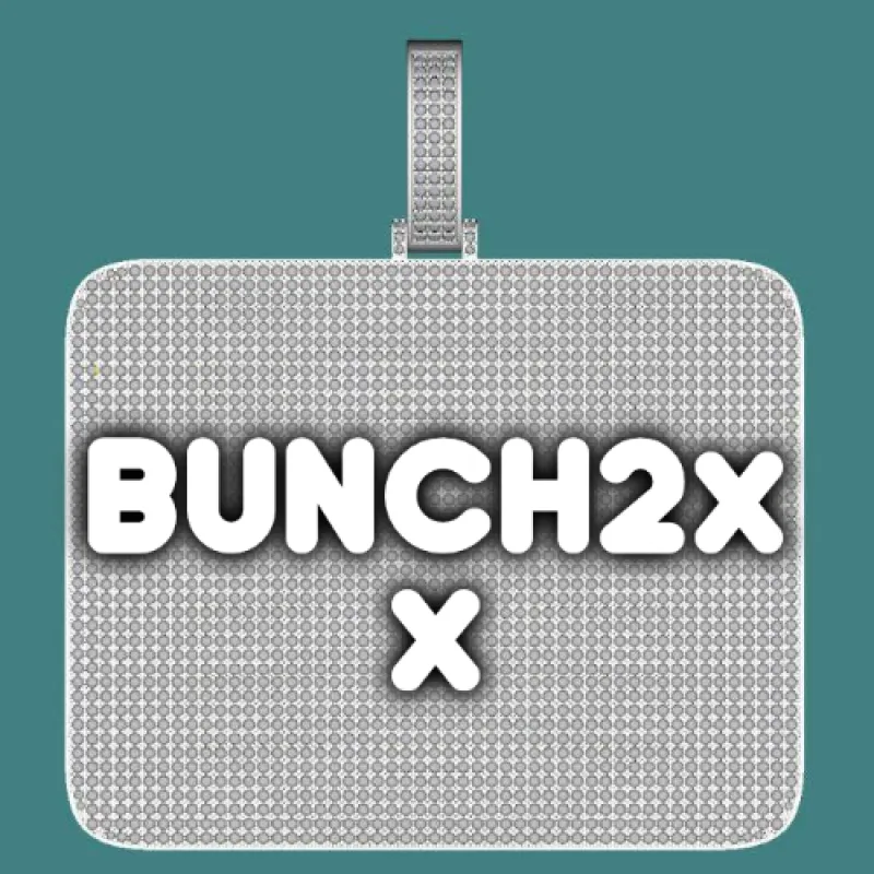 CUSTOM LETTER NECKLACE 3D BIG SQUARE sold by The GUU Shop