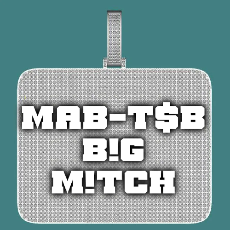 CUSTOM LETTER NECKLACE 3D BIG SQUARE sold by The GUU Shop