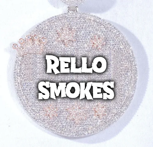 CUSTOM LETTER NECKLACE 3D BIG CROWN DISC sold by The GUU Shop