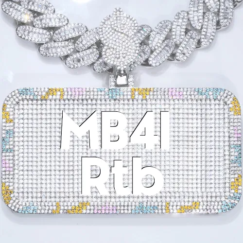 CUSTOM LETTER NECKLACE 3D COLORFUL SQUARE sold by The GUU Shop