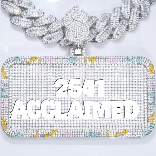 CUSTOM LETTER NECKLACE 3D COLORFUL SQUARE sold by The GUU Shop