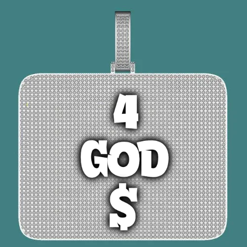 CUSTOM LETTER NECKLACE 3D BIG SQUARE sold by The GUU Shop