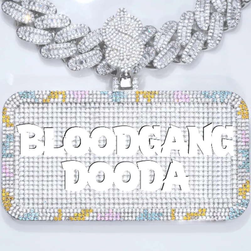 CUSTOM LETTER NECKLACE 3D COLORFUL SQUARE sold by The GUU Shop