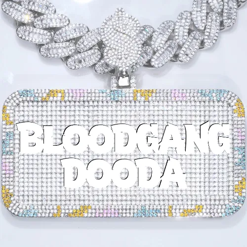 CUSTOM LETTER NECKLACE 3D COLORFUL SQUARE sold by The GUU Shop