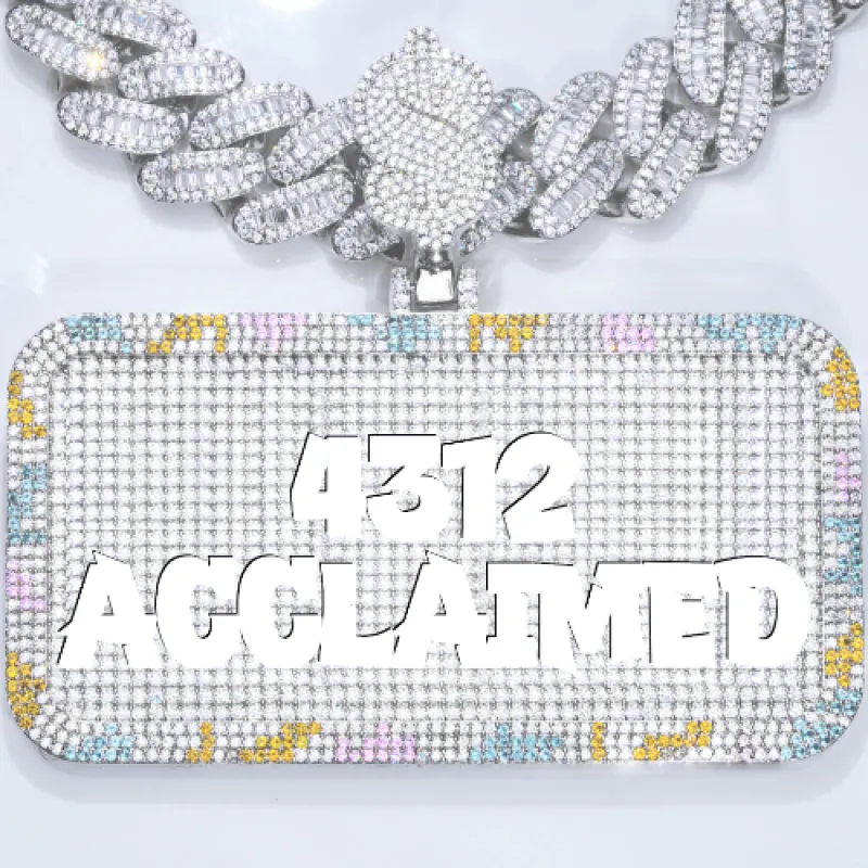 CUSTOM LETTER NECKLACE 3D COLORFUL SQUARE sold by The GUU Shop