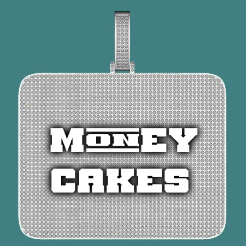 CUSTOM LETTER NECKLACE 3D BIG SQUARE sold by The GUU Shop