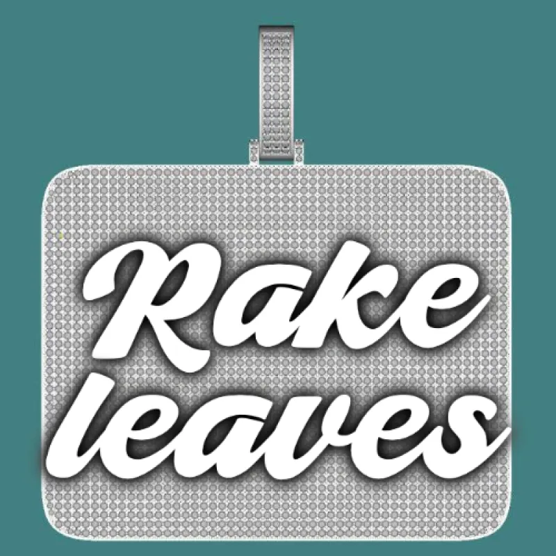 CUSTOM LETTER NECKLACE 3D BIG SQUARE sold by The GUU Shop