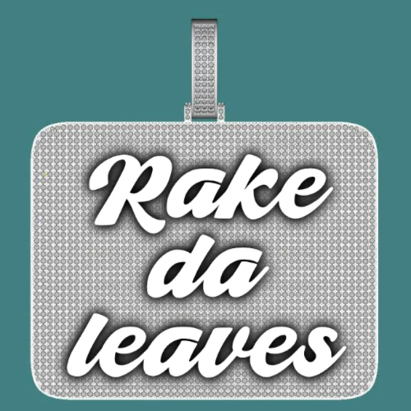 CUSTOM LETTER NECKLACE 3D BIG SQUARE sold by The GUU Shop