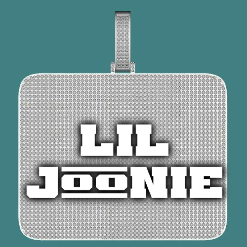 CUSTOM LETTER NECKLACE 3D BIG SQUARE sold by The GUU Shop