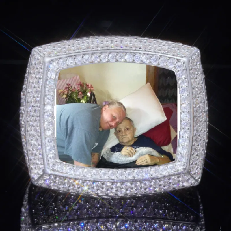 3D CUSTOM PICTURE ICED RING sold by The GUU Shop