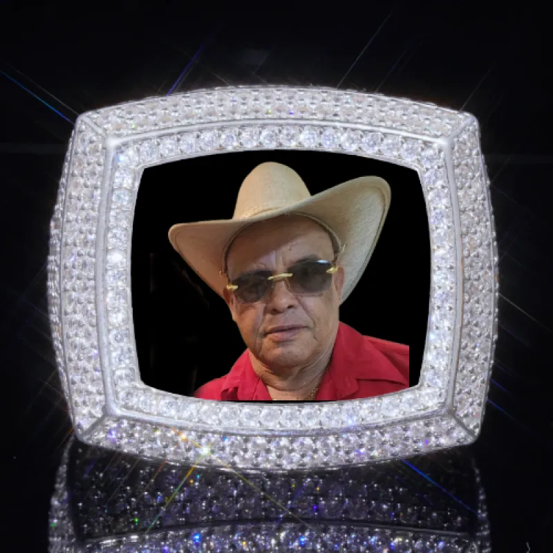 3D CUSTOM PICTURE ICED RING sold by The GUU Shop