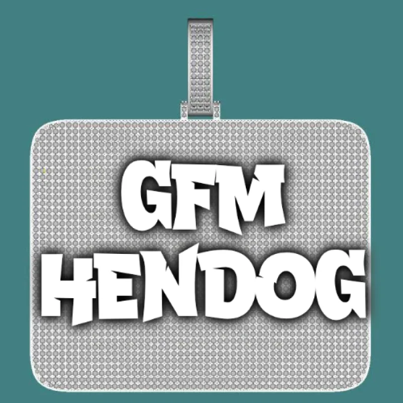 CUSTOM LETTER NECKLACE 3D BIG SQUARE sold by The GUU Shop