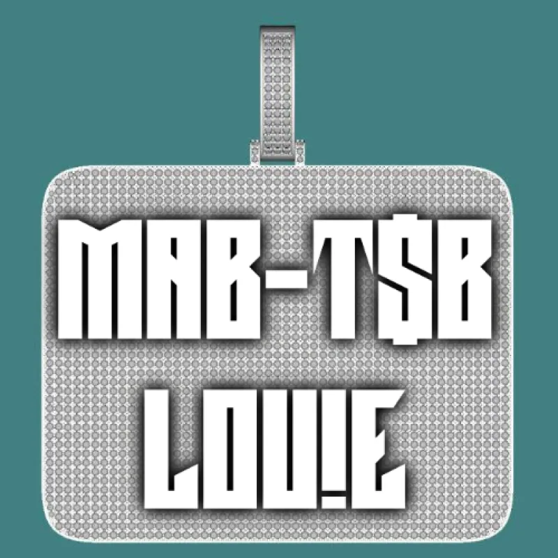 CUSTOM LETTER NECKLACE 3D BIG SQUARE sold by The GUU Shop