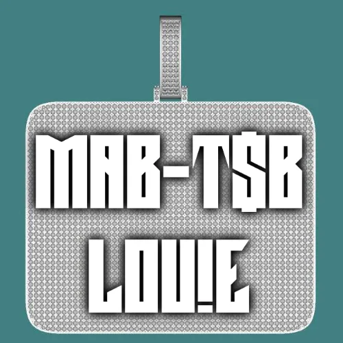 CUSTOM LETTER NECKLACE 3D BIG SQUARE sold by The GUU Shop